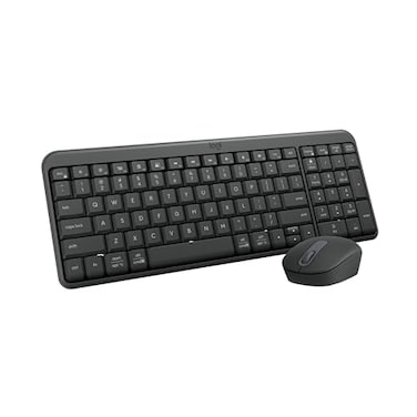 Logitech MK250 Bluetooth Wireless Mouse and Keyboard Combo Fast Easy Connectivity Compact Wireless Keyboard Ambidextrous Mouse Durable Build WindowsMacOS Graphite