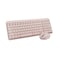 Logitech MK250 Bluetooth Wireless Mouse and Keyboard Combo Fast Easy Connectivity Compact Wireless Keyboard Ambidextrous Mouse Durable Build WindowsMacOS Rose