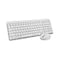 Logitech MK250 Bluetooth Wireless Mouse and Keyboard Combo Fast Easy Connectivity Compact Wireless Keyboard Ambidextrous Mouse Durable Build WindowsMacOS White