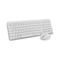 Logitech MK250 Bluetooth Wireless Mouse and Keyboard Combo Fast Easy Connectivity Compact Wireless Keyboard Ambidextrous Mouse Durable Build WindowsMacOS White