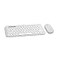Logitech Pebble 2 Combo for Mac Wireless Keyboard and Mouse Slim Quiet and Portable Customizable Bluetooth Mouse and Keyboard EasySwitch for macOS iPadOS Tonal White