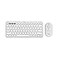 Logitech Pebble 2 Combo Wireless Keyboard and Mouse Quiet and Portable Customizable Logi Bolt Bluetooth EasySwitch for Windows macOS iPadOS Chrome Tonal White