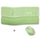 X9 Performance X9 Ergonomic Keyboard and Mouse Wireless Combo Green Split Keyboard and Mouse Set Bluetooth24G Soft Wrist Rest Rechargeable Silent Keys MultiDevice for Laptop PC Mac iOS Android