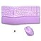 X9 Performance X9 Ergonomic Keyboard and Mouse Wireless Combo Purple Keyboard and Mouse Wireless Bluetooth24G Split Wrist Rest Rechargeable Silent Ergo Keys PC Mac iOS Android