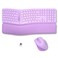 X9 Performance X9 Ergonomic Keyboard and Mouse Wireless Combo Purple Keyboard and Mouse Wireless Bluetooth24G Split Wrist Rest Rechargeable Silent Ergo Keys PC Mac iOS Android