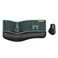 ProtoArc Ergonomic Wireless Keyboard Mouse EKM01 Plus Full Size Ergo Bluetooth Keyboard Mouse Combo Split Design Wrist Rest MultiDevice Rechargeable for WindowsMac OS Green