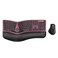 ProtoArc Ergonomic Wireless Keyboard Mouse EKM01 Plus Full Size Ergo Bluetooth Keyboard Mouse Combo Split Design Wrist Rest MultiDevice Rechargeable for WindowsMac OS Wine Red
