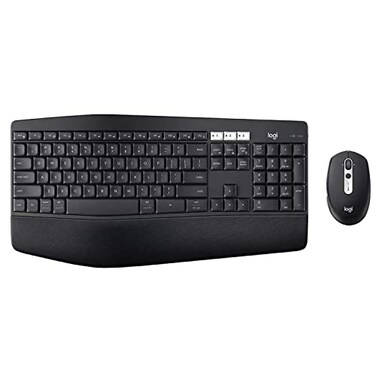 Logitech G MK825 Wireless KeyboardMouse Combo FullSize Keyboard with XL Cushioned Palm Rest Bluetooth or Unifying Receiver Connectivity Black Renewed