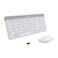 Logitech MK470 Slim Wireless Keyboard and Mouse Combo Modern Compact Layout Ultra Quiet 24 GHz USB Receiver Plug n Play Connectivity Compatible with Windows Off White