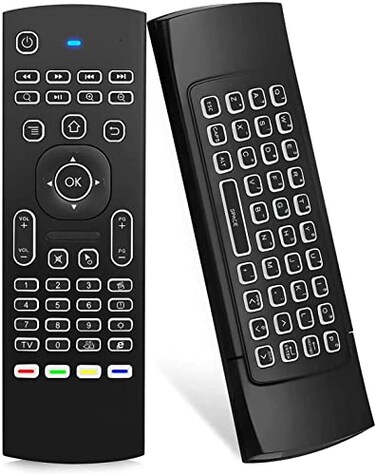 Guiheng MX3 Pro Mini Keyboard Backlight Fly Remote MouseAndroid TV Remote ControlIR Learning Mini Wireless Keyboard for Android TV BoxHTPCIPTVNetworked Settop BoxMini PCBattery not Included