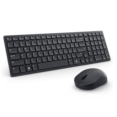 Dell KM555 Silent Keyboard and Mouse 18 Programmable Shortcut Keys Copilot Key Secure DualMode connectivity Adjustable DPI Ambidextrous Low Battery LED Indicator Black