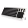 Arteck 24G Wireless Touch TV Keyboard with Easy Media Control and Builtin Touchpad Mouse Solid Stainless Ultra Compact Full Size Keyboard Connected Computer Smart TV HTPC