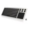 Arteck 24G Wireless Touch TV Keyboard with Easy Media Control and Builtin Touchpad Mouse Solid Stainless Ultra Compact Full Size Keyboard Connected Computer Smart TV HTPC