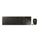 Cherry CHERRY DW 9100 Slim Wireless Keyboard and Mouse Set Bluetooth 24 GHz RF Connection Quiet Keys Comfortable Writing Rechargeable QWERTY BlackBronze