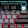 CHONCHOW Gaming Keyboard and Mouse Full Size Wired Keyboard Light Up KeyLed Backlit19 AntighostingMultimedia Keys Mechanical Feel for Ps5Ps4 PcLaptopXbox