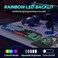 CHONCHOW Gaming Keyboard and Mouse Full Size Wired Keyboard Light Up KeyLed Backlit19 AntighostingMultimedia Keys Mechanical Feel for Ps5Ps4 PcLaptopXbox