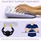 RECCAZR Ergonomic Wireless Keyboard and Mouse Combo Wave Keys Keyboard with Wrist Rest for Natural Typing 3 DPI Adjustable Ergonomic Silent Mouse for ComputerLaptopWindowsMac Purple