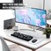 FOPETT Keyboard and Mouse Sets Wireless Keyboard and Mouse SetsReliable 24 GHz Connectivity for PCLaptopSmart TV and More Grey Colorful