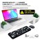 FOPETT Keyboard and Mouse Sets Wireless Keyboard and Mouse SetsReliable 24 GHz Connectivity for PCLaptopSmart TV and More Grey Colorful