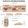 FOPETT Keyboard and Mouse Sets WirelessReliable 24 GHz Connectivity for PCLaptopSmart TV and More Milk Tea Color