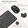 LeadsaiL Wireless Keyboard and Mouse FullSized Ergonomic Computer Keyboard with Phone Tablet Holder 24GHz Silent Cordless Keyboard Mouse Set for Windows Laptop PC Desktop Black