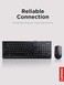 Lenovo 300 USB Combo FullSize Wired Keyboard Mouse Ergonomic Left or Right Hand Mouse Optical Mouse GX30M39606 Black