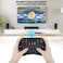 Pomya Mini Wireless Keyboard with Touchpad Portable 24Ghz Wireless Handheld Keyboard Flying Mouse Wireless Keyboard for Home Multimedia for PC Laptop Smart TV TV Box etc