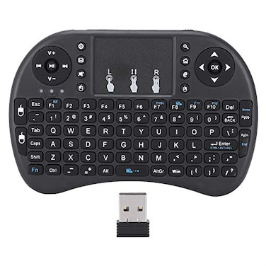 Pomya Mini Wireless Keyboard with Touchpad Portable 24Ghz Wireless Handheld Keyboard Flying Mouse Wireless Keyboard for Home Multimedia for PC Laptop Smart TV TV Box etc
