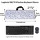 NUENSS-ROR NUENSSROR Wireless Keyboard Mouse Sleeve Travel Case Neoprene Shockproof Protective Keyboard Case for Logitech MK270 Wireless Keyboard And Mouse Combo Black