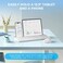 seenda Bluetooth Keyboard and Mouse for iPad CTU301 Wireless MultiDevice Connection Bluetooth24G Keyboard Mouse Combo with Tablet Holder for iPadMacBookWindows iOSAndroidPhone White