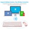 Vxeei Wireless Bluetooth Keyboard and Mouse Set Portable Slim Silent Cordless Keyboard and Mouse Combo Compatible with iPadMacMacBookAndroidWindowsPCComputer