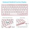 Vxeei Wireless Bluetooth Keyboard and Mouse Set Portable Slim Silent Cordless Keyboard and Mouse Combo Compatible with iPadMacMacBookAndroidWindowsPCComputer