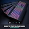 LIZRROT Wireless Keyboard and Mouse Combo Dual System RGB Backlit Mouse and Keyboard24G RechargeableFullSized Ergonomic Silent Design with Phone Holder for Windows Mac PC Laptop BlackV2