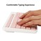 Harburfine Wireless Keyboard and Mouse Combo 24G Silent Cordless Keyboard Mouse Combo for Windows Chrome Laptop Computer PC Desktop 106 Keys Full Size with Number Pad 1600 DPI Optical Mouse Pink