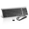 Guiheng Wireless Keyboard and Mouse Combo Compact Quiet Wireless Keyboard and Mouse Set 24G UltraThin Sleek Design for Windows Computer Desktop PC Notebook LaptopGrey