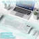RECCAZR Wireless Keyboard and Mouse Combo FullSized Wireless Keyboard and Adjustable DPI Mouse 24GHz USB Receiver Keyboard and Mouse for PC Windows Desktop Laptop Mint Green and White