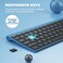 VssoPlor Wireless Keyboard and Mouse Vssoplor 24GHz Rechargeable Quiet FullSize Keyboard and Mouse Combo with Nano USB Receiver for Windows Laptop PC NotebookBlack and Blue