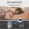 SHUNJINRUN Wireless Mouse and Keyboard Combo Silent FullSize Computer Keyboard with Calculator Button 2400 DPI Mouse Quiet Click Slim Cordless USB Set for Laptop PC Windows Mac Space Grey