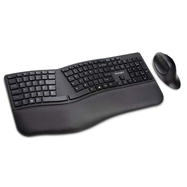 Kensington Pro Fit Ergonomic Wireless Keyboard and Mouse Black K75406US
