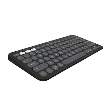 Logitech Pebble Keys 2 K380s MultiDevice Bluetooth Wireless Keyboard Customizable Shortcuts Slim and Portable EasySwitch Windows mac iPad Android Chrome Tonal Graphite Renewed