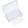 Sumind 200 Pieces O Ring Keyboard O Rings Keycaps Clear Rubber Keycap Dampeners with Plastic Storage Box for Mx Switch and Mechanical Keys