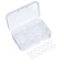 Sumind 200 Pieces O Ring Keyboard O Rings Keycaps Clear Rubber Keycap Dampeners with Plastic Storage Box for Mx Switch and Mechanical Keys