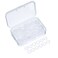 Sumind 200 Pieces O Ring Keyboard O Rings Keycaps Clear Rubber Keycap Dampeners with Plastic Storage Box for Mx Switch and Mechanical Keys