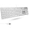 Macally UltraSlim USB Wired Keyboard with Number Keypad for Apple Mac Pro MacBook ProAir iMac Mac Mini Laptop Computers Windows Desktop PC Laptops Silver SLIMKEYPROA