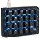 Koolertron 23Key OneHanded Mechanical Keypad Blue LED Backlit Portable Mini OneHanded Mechanical Gaming Keypad 23 Fully Programmable Keys
