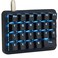 Koolertron 23Key OneHanded Mechanical Keypad Blue LED Backlit Portable Mini OneHanded Mechanical Gaming Keypad 23 Fully Programmable Keys