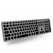 Macally Backlit Bluetooth Keyboard for Mac Compatible Apple Keyboard Wireless MultiDevice for MacBook ProAir iMac iMac Pro Mac miniPro