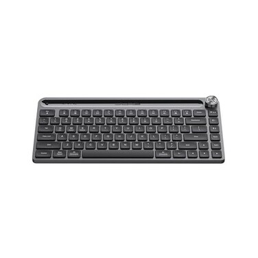 JLab Epic Mini Wireless Keyboard Bluetooth or USB dongle MultiDevice Media knob Backlit Black