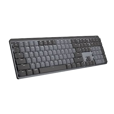 Logitech MX Mechanical Wireless Illuminated Performance Keyboard Clicky Switches Backlit Keys Bluetooth USBC macOS Windows Linux iOS Android Metal