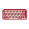 Logitech POP Keys Mechanical Wireless Keyboard with Customizable Emoji Keys Durable Compact Design Bluetooth or USB Connectivity MultiDevice OS Compatible Heartbreaker Rose